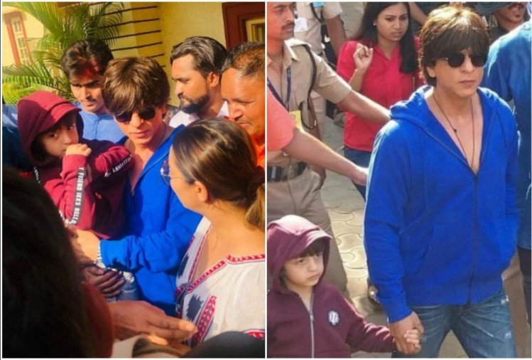 shahrukh khan with abram