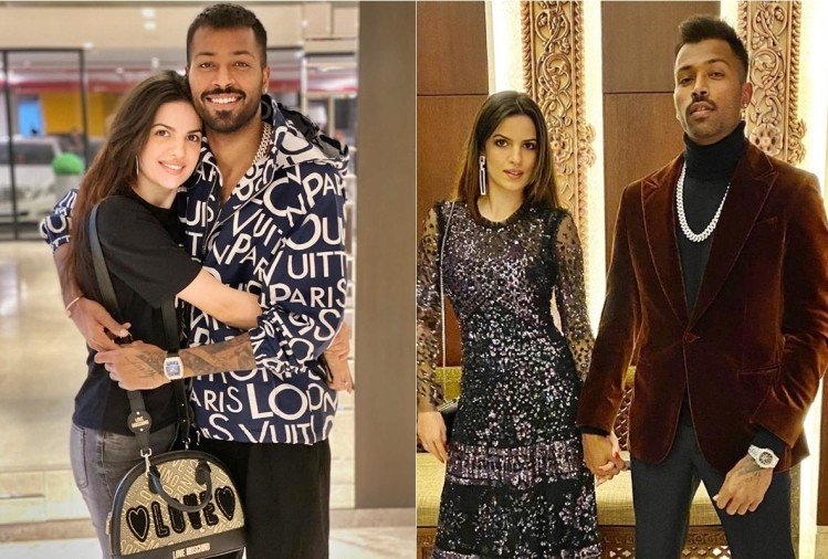 Natasha Stankovic and Hardik Pandya