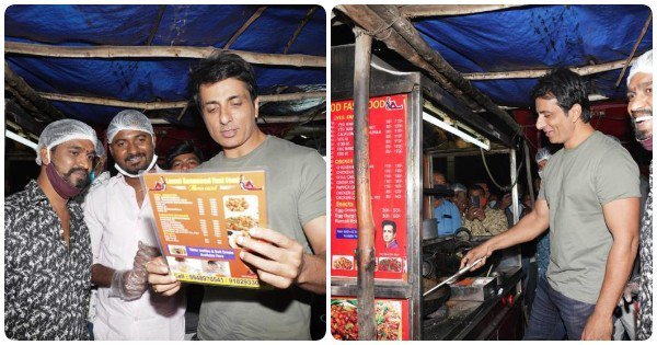 The fan opened a food stall in the name of Sonu Sood, superhero also came to eat Manchurian there