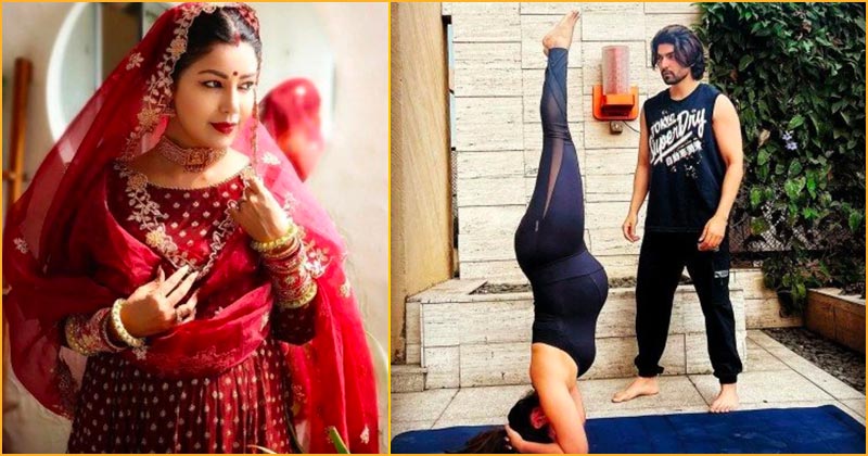 Dabina Bonnerjee: Debina Banerjee did the headstand during pregnancy, seeing the picture, the fans said – be careful