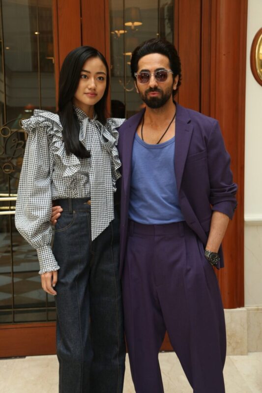 Ayushmann Khurrana and Andrea Kevichüsa are promoting Anek in New Delhi - Trending Today