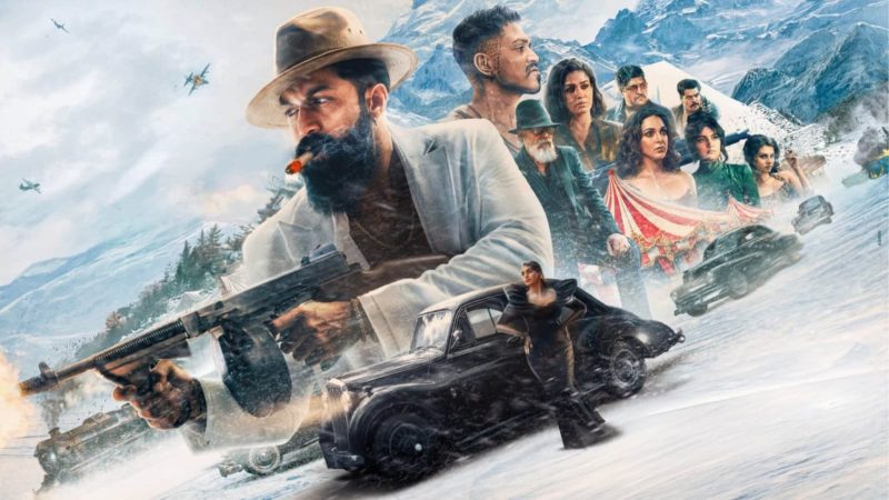 Yash and Kiara Advani in Toxic movie review feature image